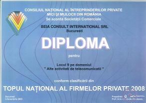 Noi promotii si obtinerea clasificarii Top 10 National telecom